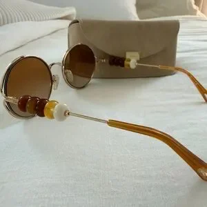 Chloe | Accessories | Chloe Stylish Gold Sunglasses With Tan  display picture 1